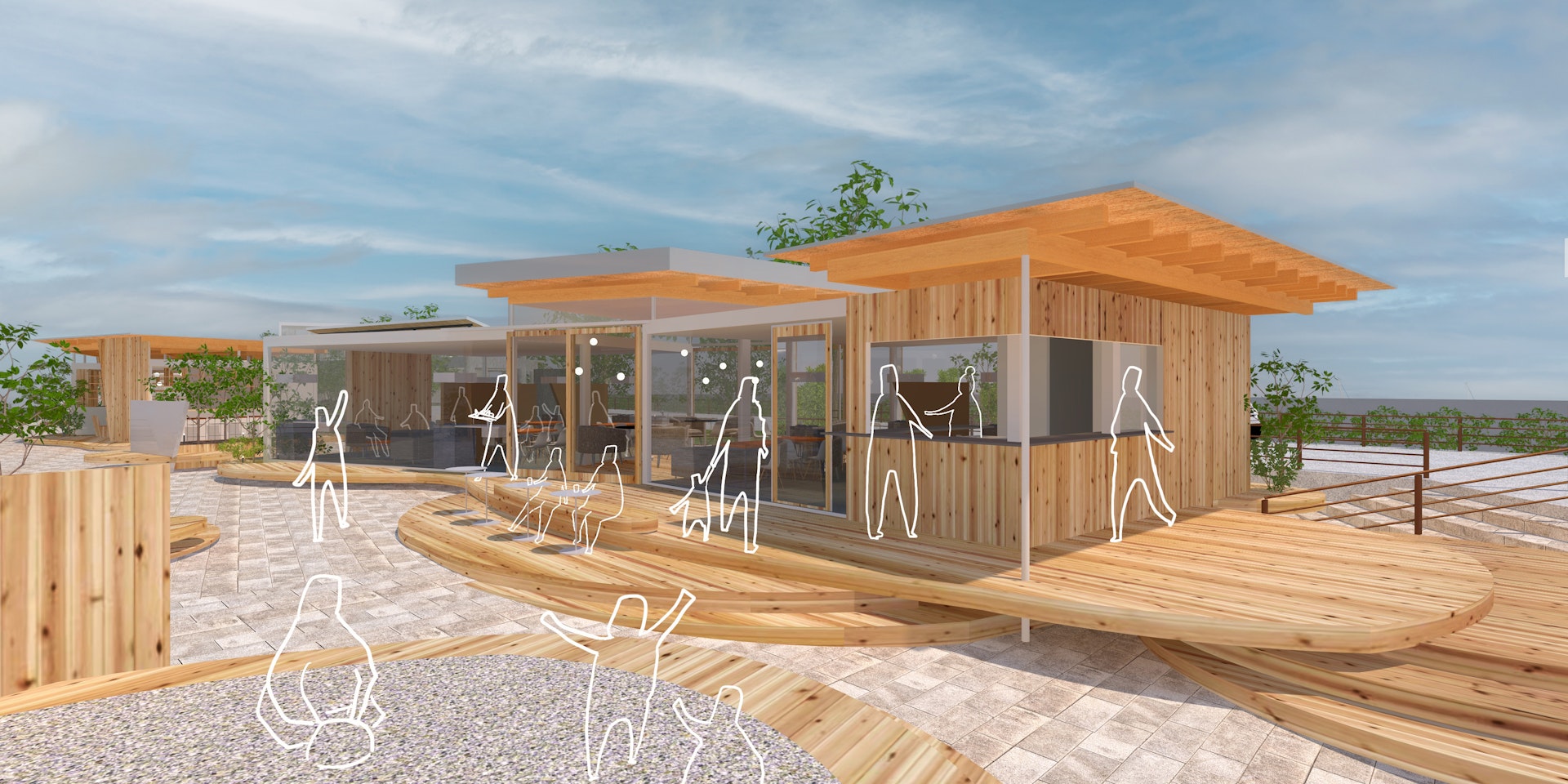 万代テラス ハジマリヒロバ 建築工事実施のお知らせのイメージ画像